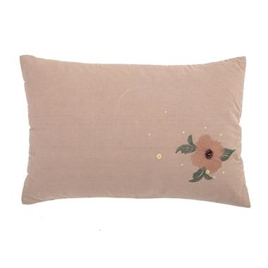 Cojín rosa bordado Bloomingville | Tienda online de decoración nórdica y muebles nórdicos | Aixo